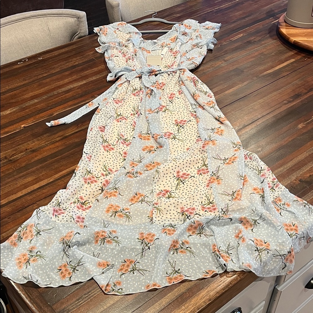 Chelsea 28 Floral Ruffle Maxi Dress
